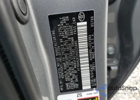 2025 Toyota Camry Xse z USA, uszkodzony, nr VIN 4T1DAACK3SU525885